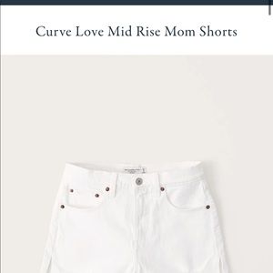 BRAND NEW ABERCROMBIE WHITE SHORTS